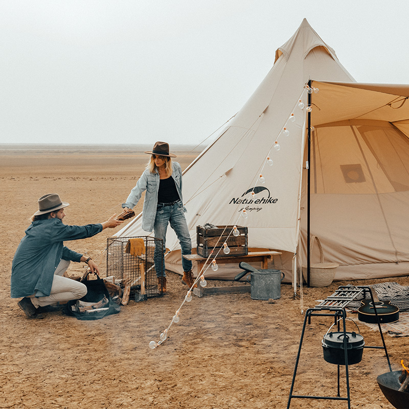 Naturehike bavlnený stan na glamping Pyramída 20